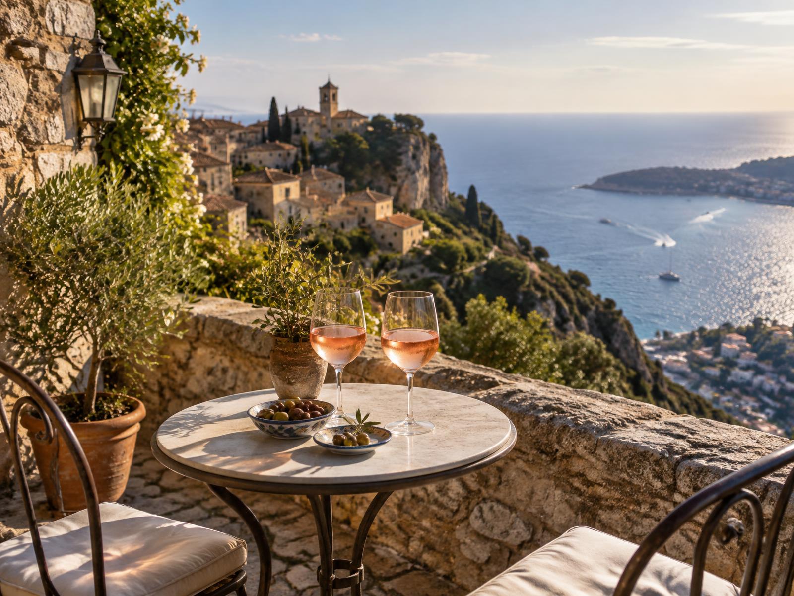 Mediterranean setting in Èze