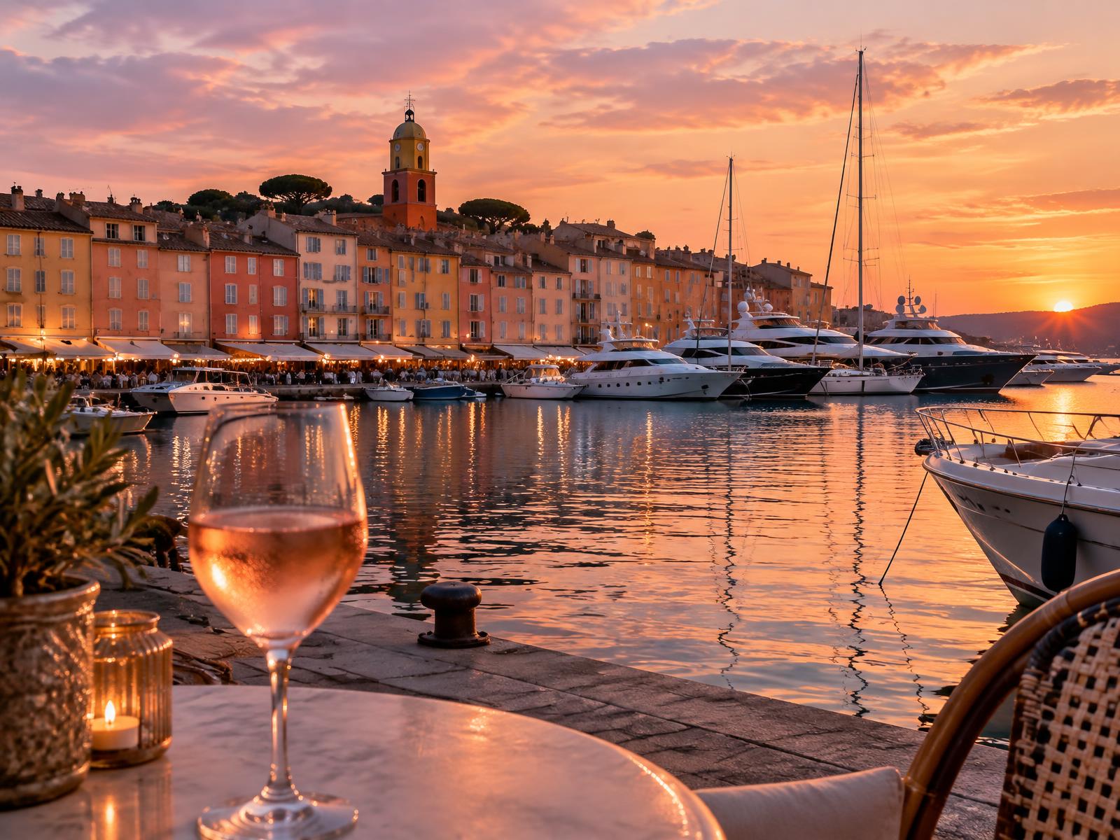 Mediterranean setting in Saint-Tropez